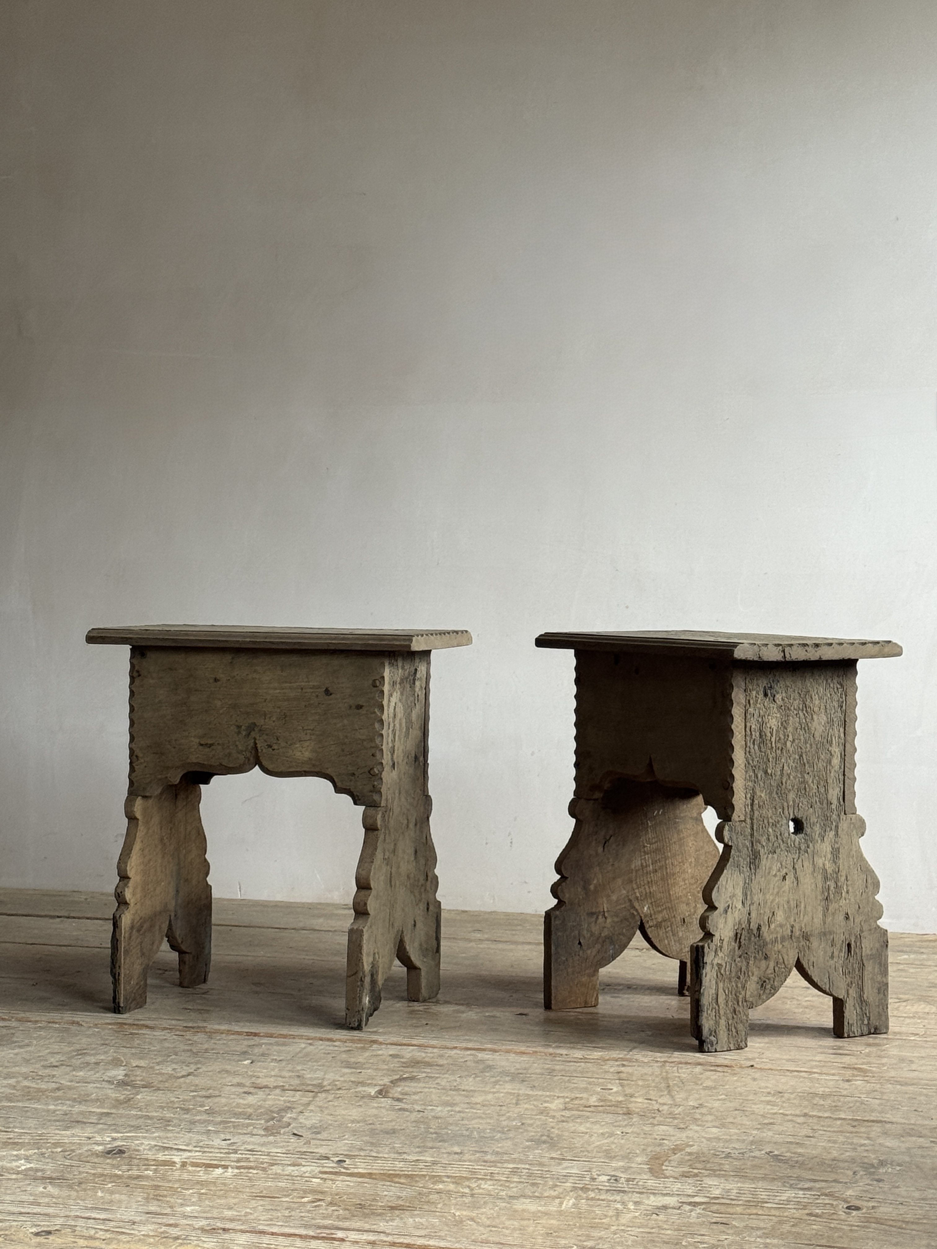 Oak Boarded Stools image 5