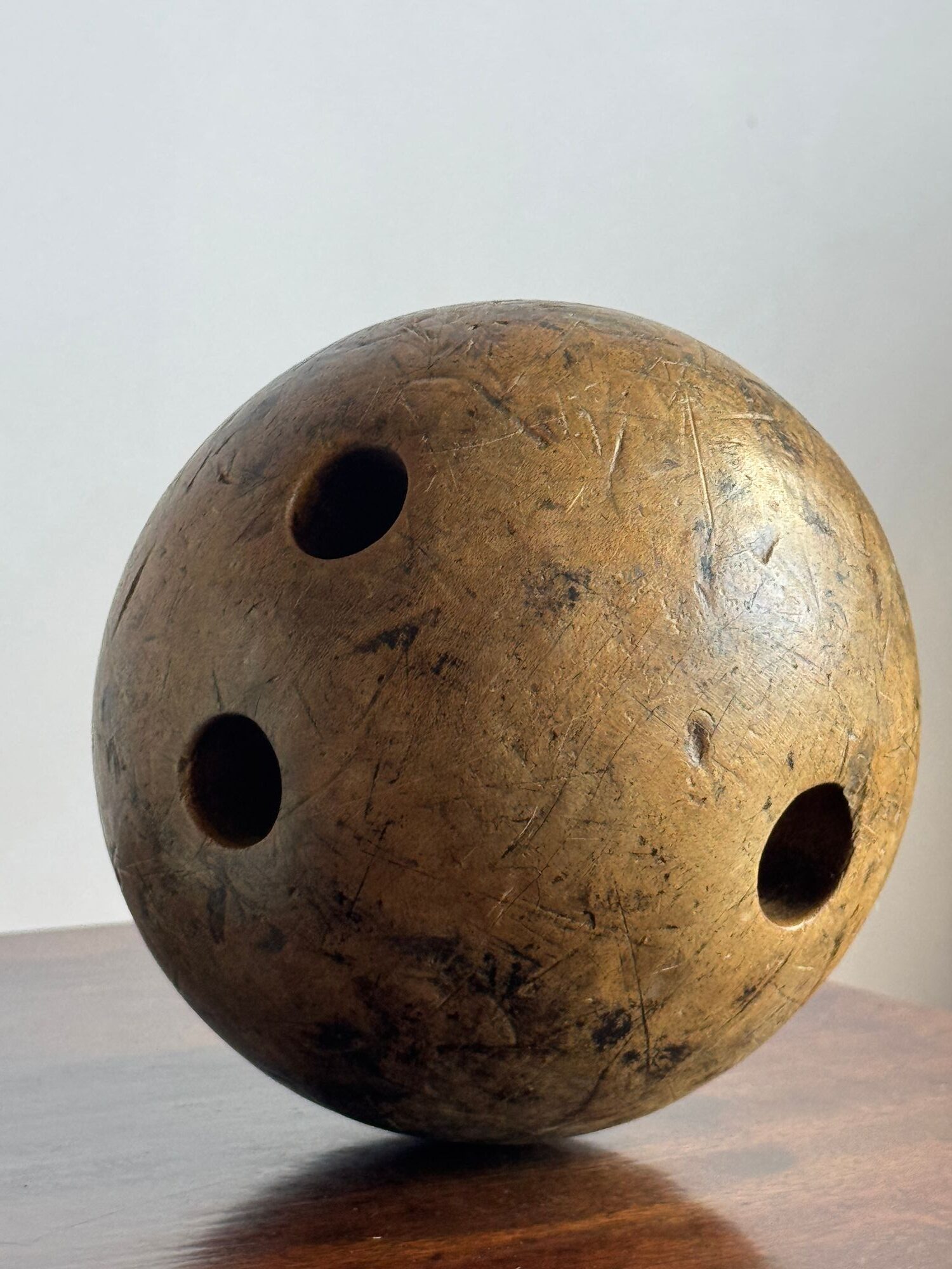 19thC Treen Bowling Ball image 4