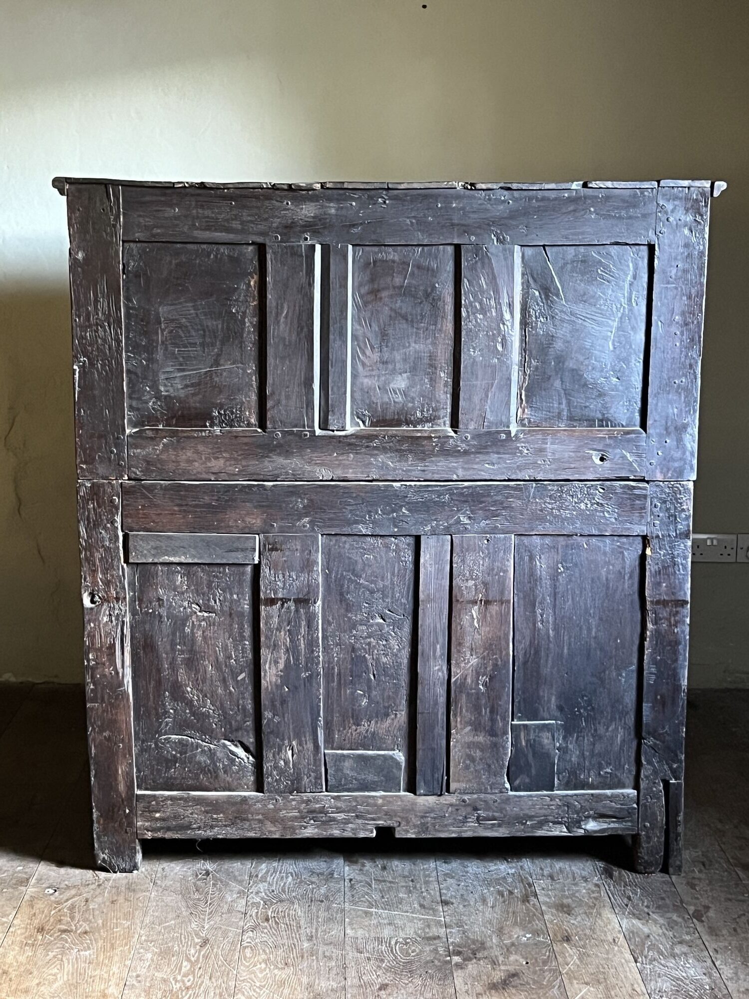 17thC Oak Press or Court Cupboard image 10
