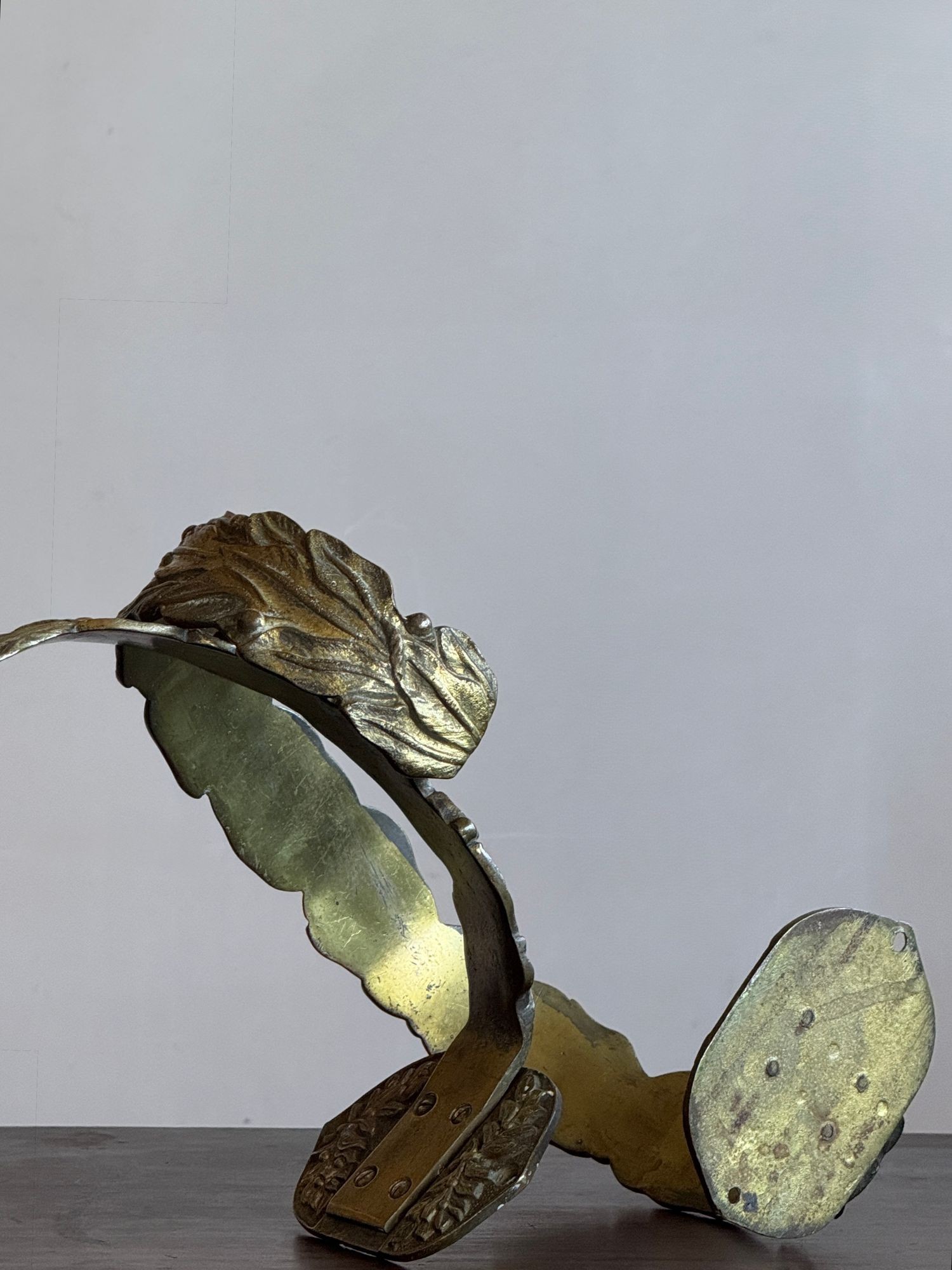 A Pair of 19th Century Gilt Brass Curtain Tie-Backs image 5