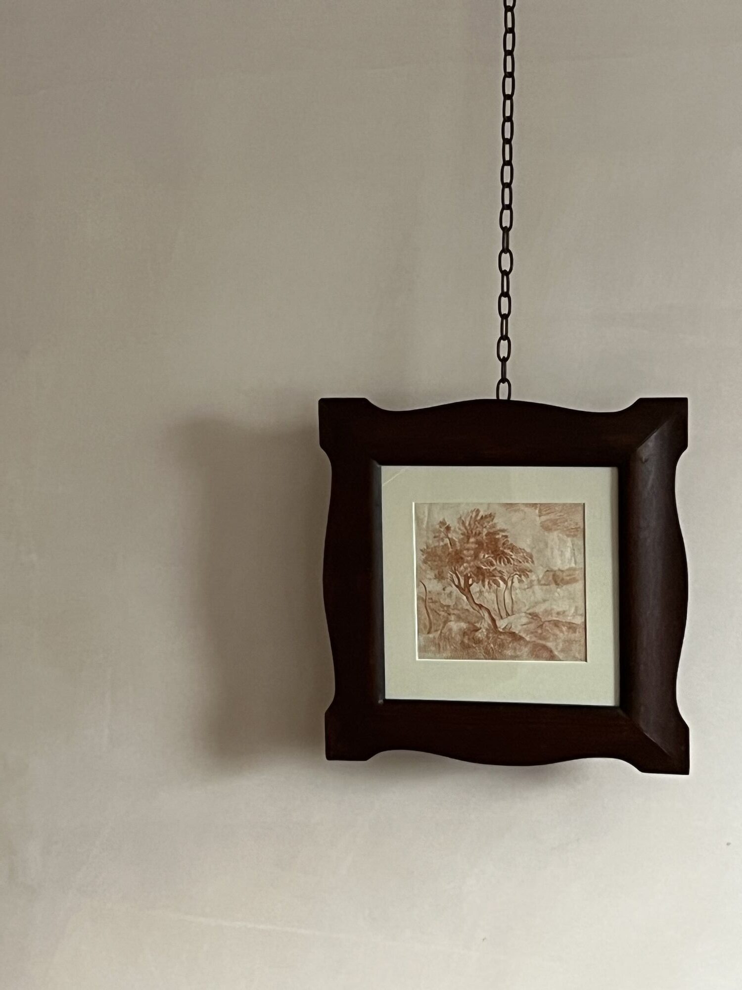 Framed Sanguine Landscape drawing image 4