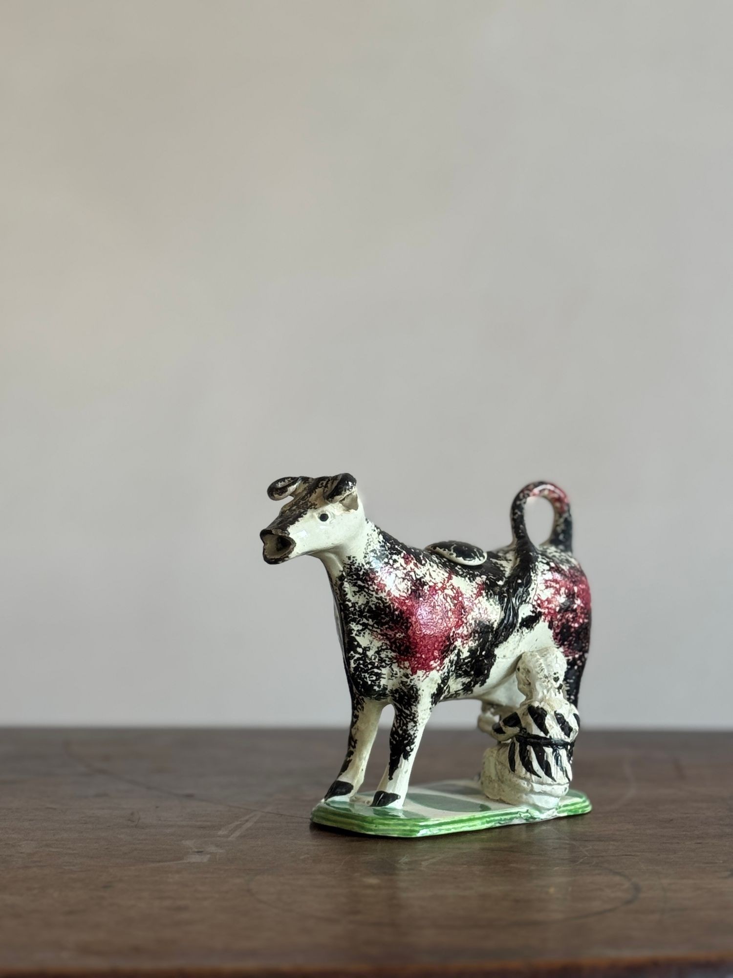 Antique Prattware cow creamer image 7