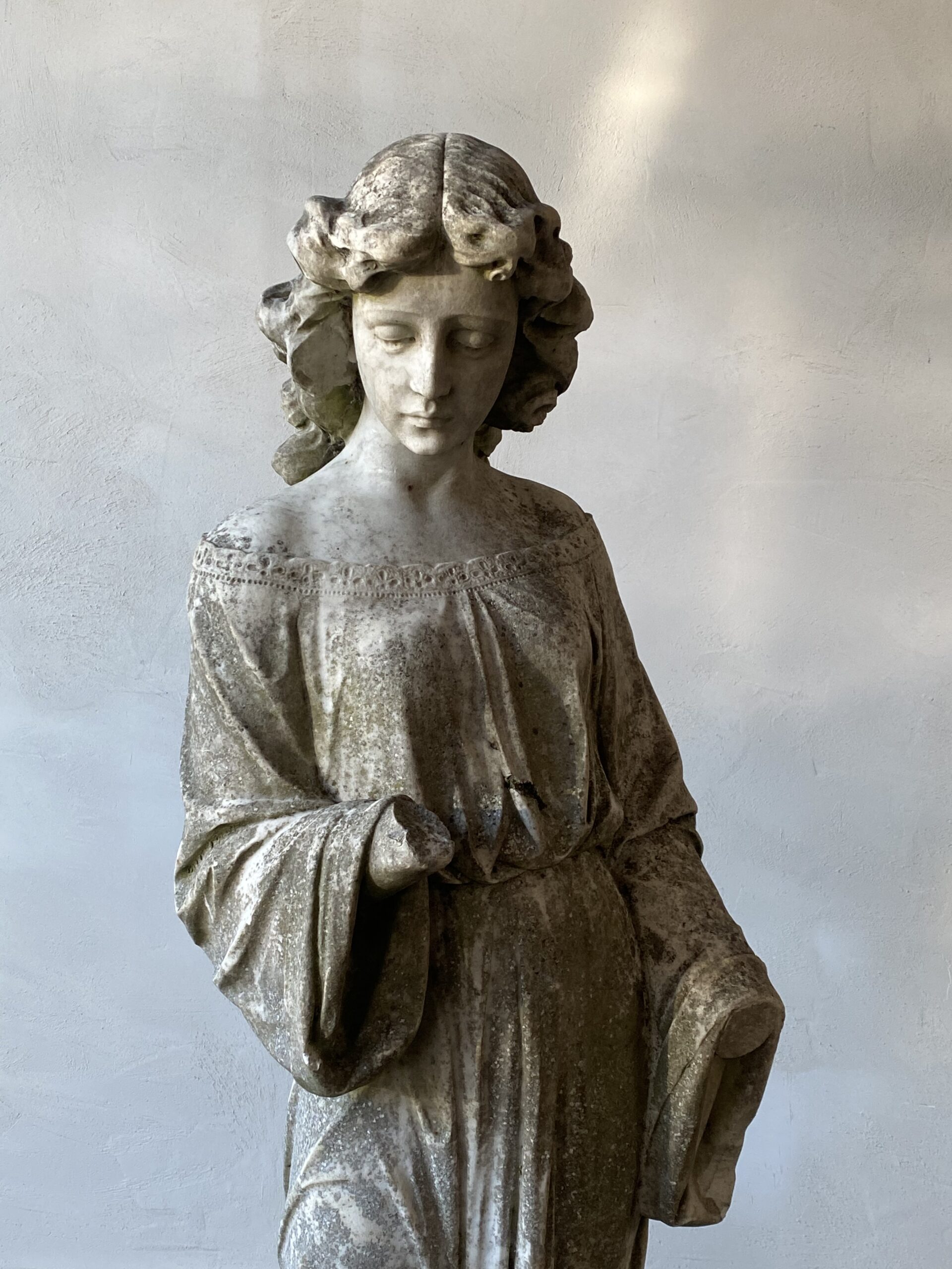 19thC Statuary Marble Figure image 8