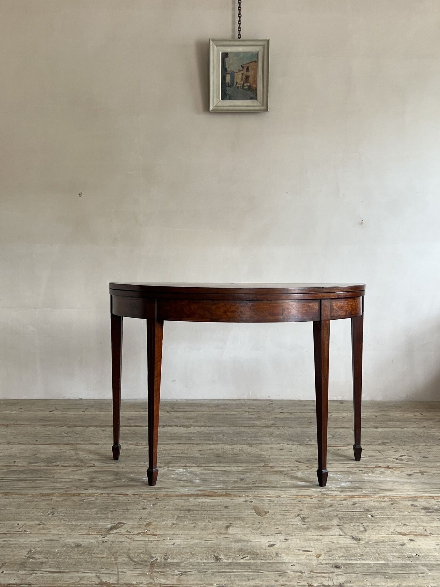 18thC Demi Lune Card Table image 10