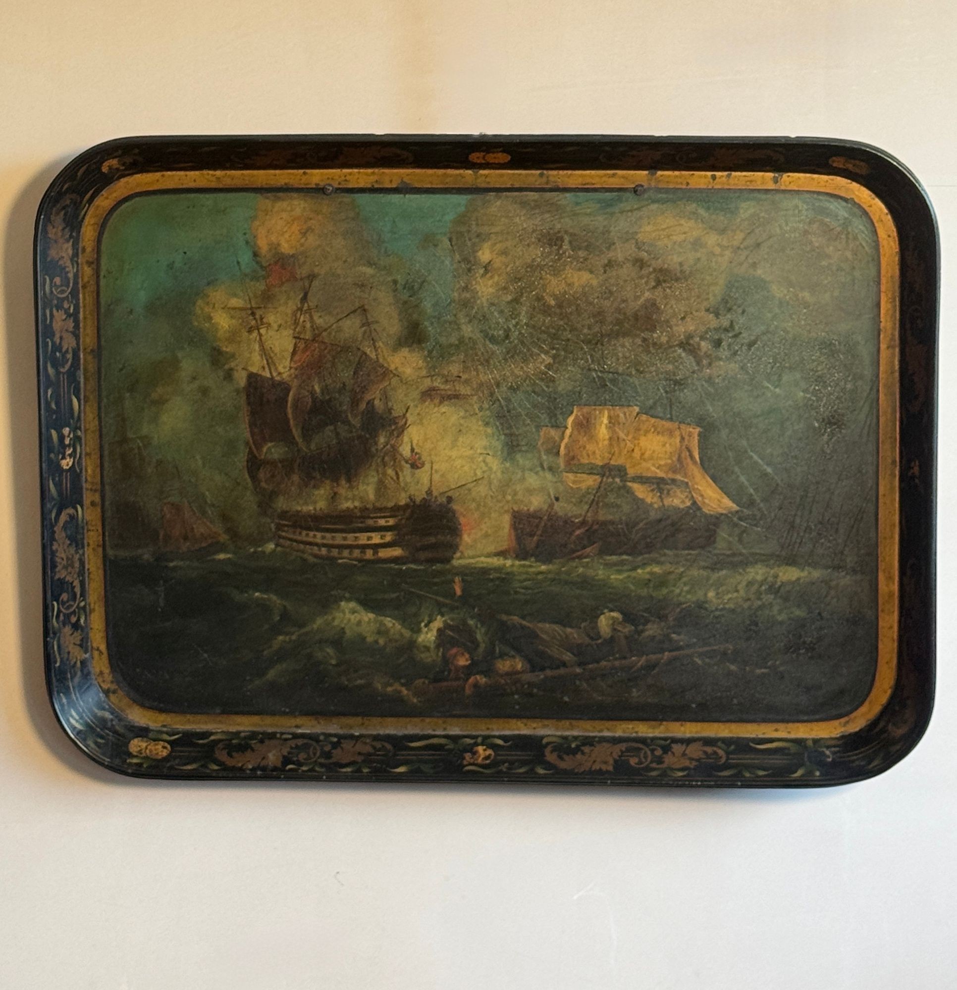 Regency Japanned Papier-mâché Tray image 4