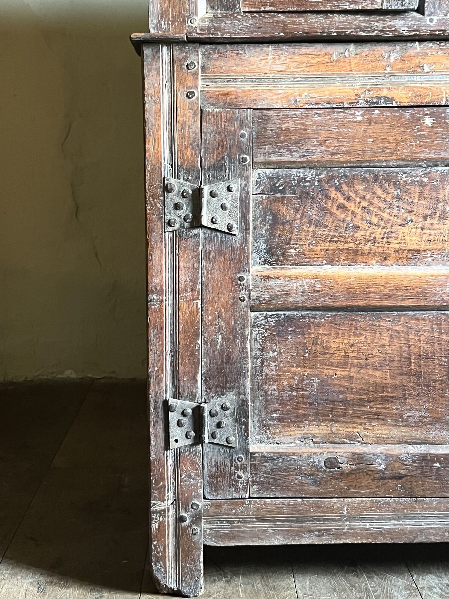 17thC Oak Press or Court Cupboard image 8