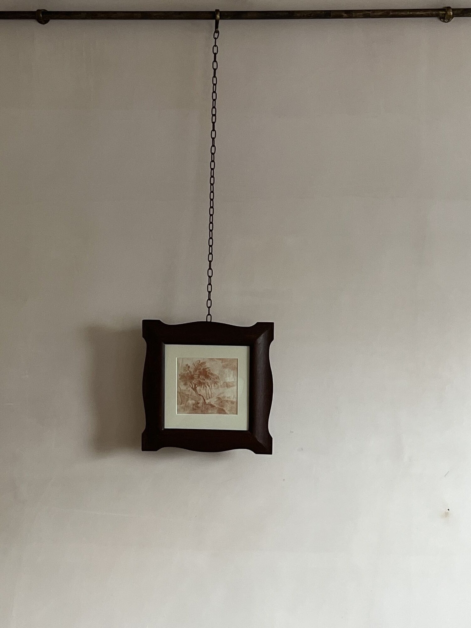 Framed Sanguine Landscape drawing image 6