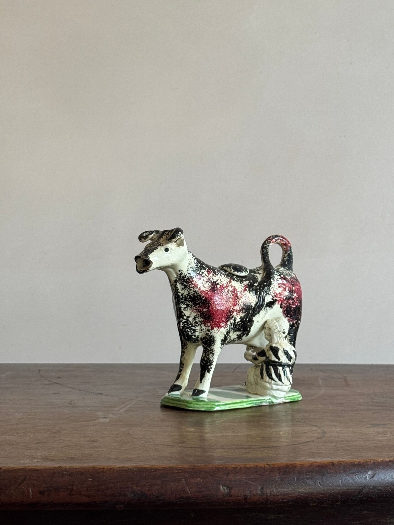 Antique Prattware cow creamer image 8