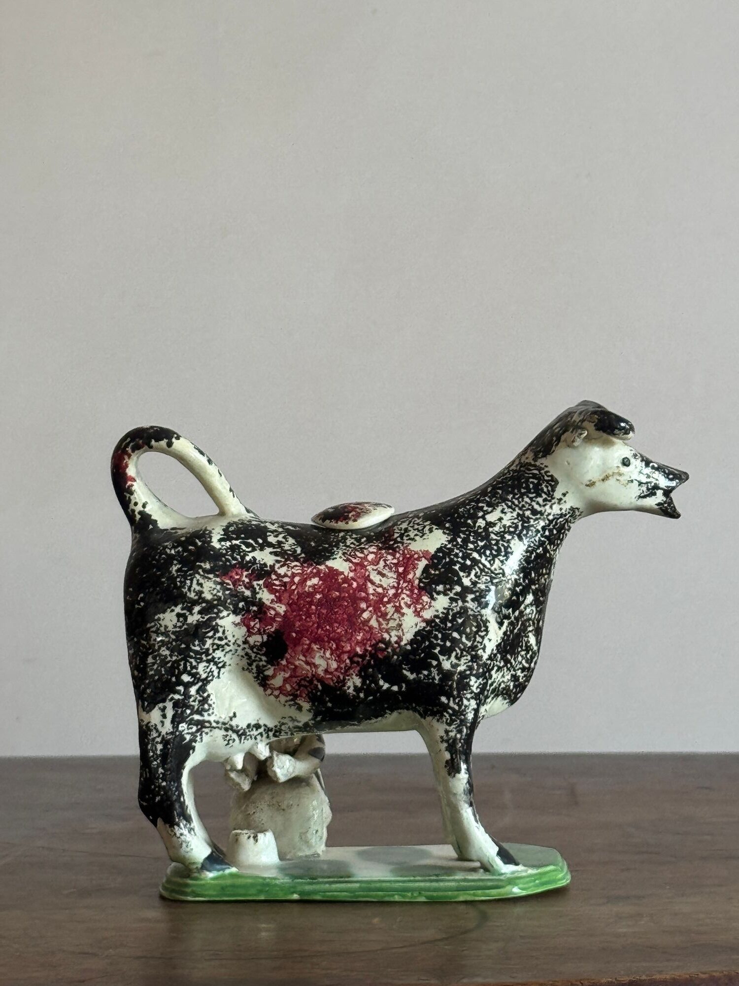 Antique Prattware cow creamer image 5