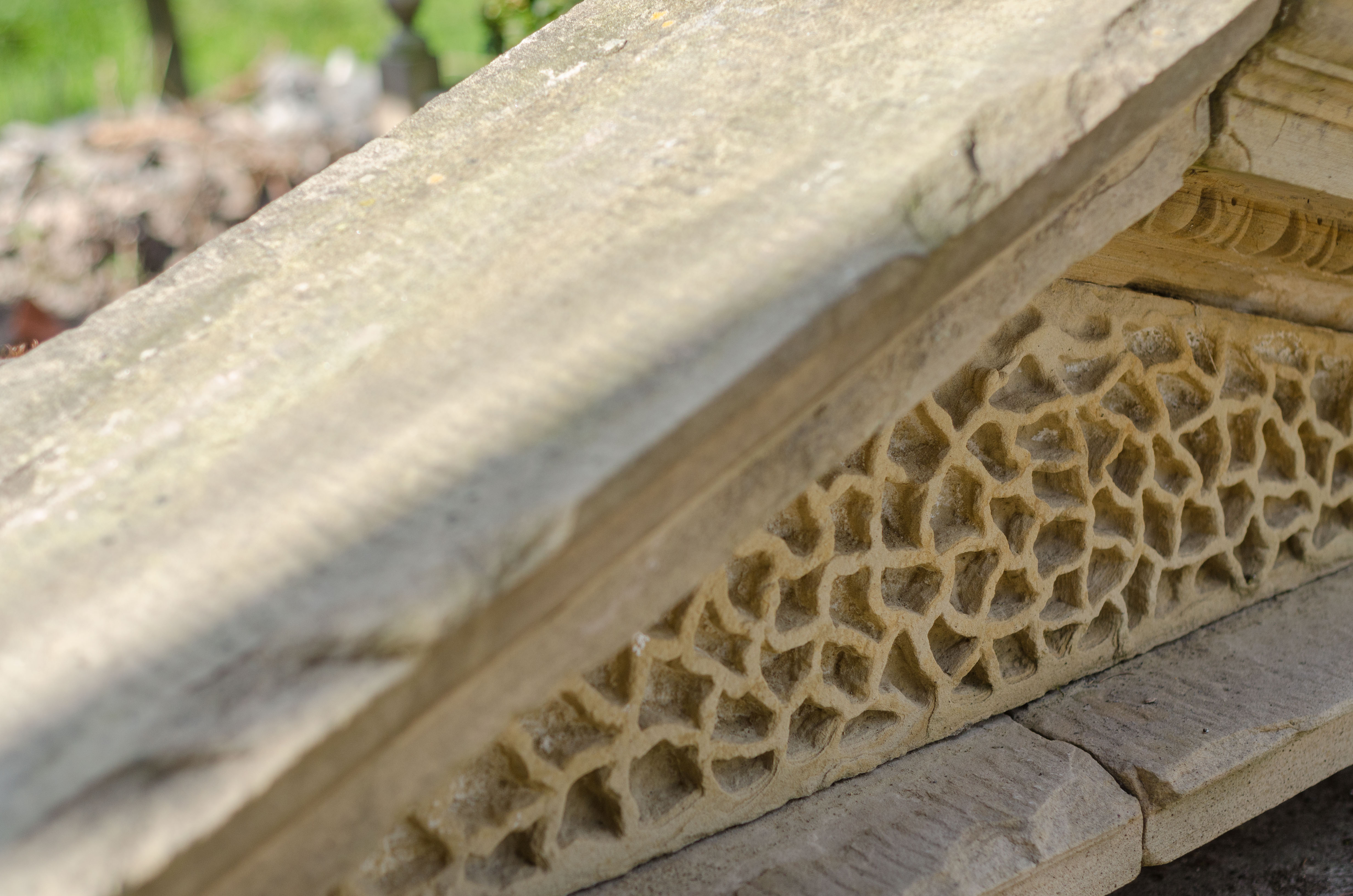 Georgian Carved Sandstone Pediment image 3