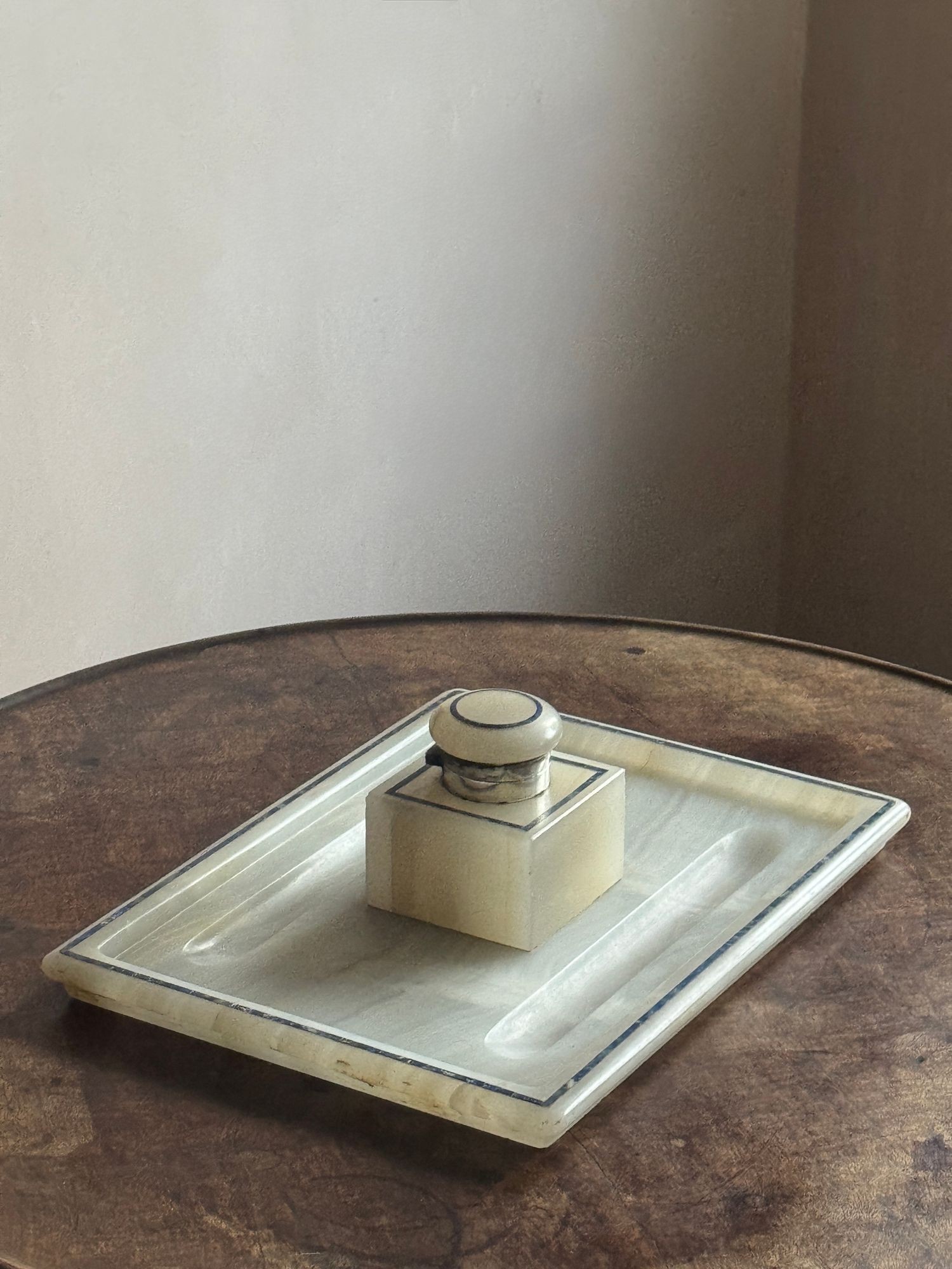 Onyx and Lapis inlaid Inkstand image 8