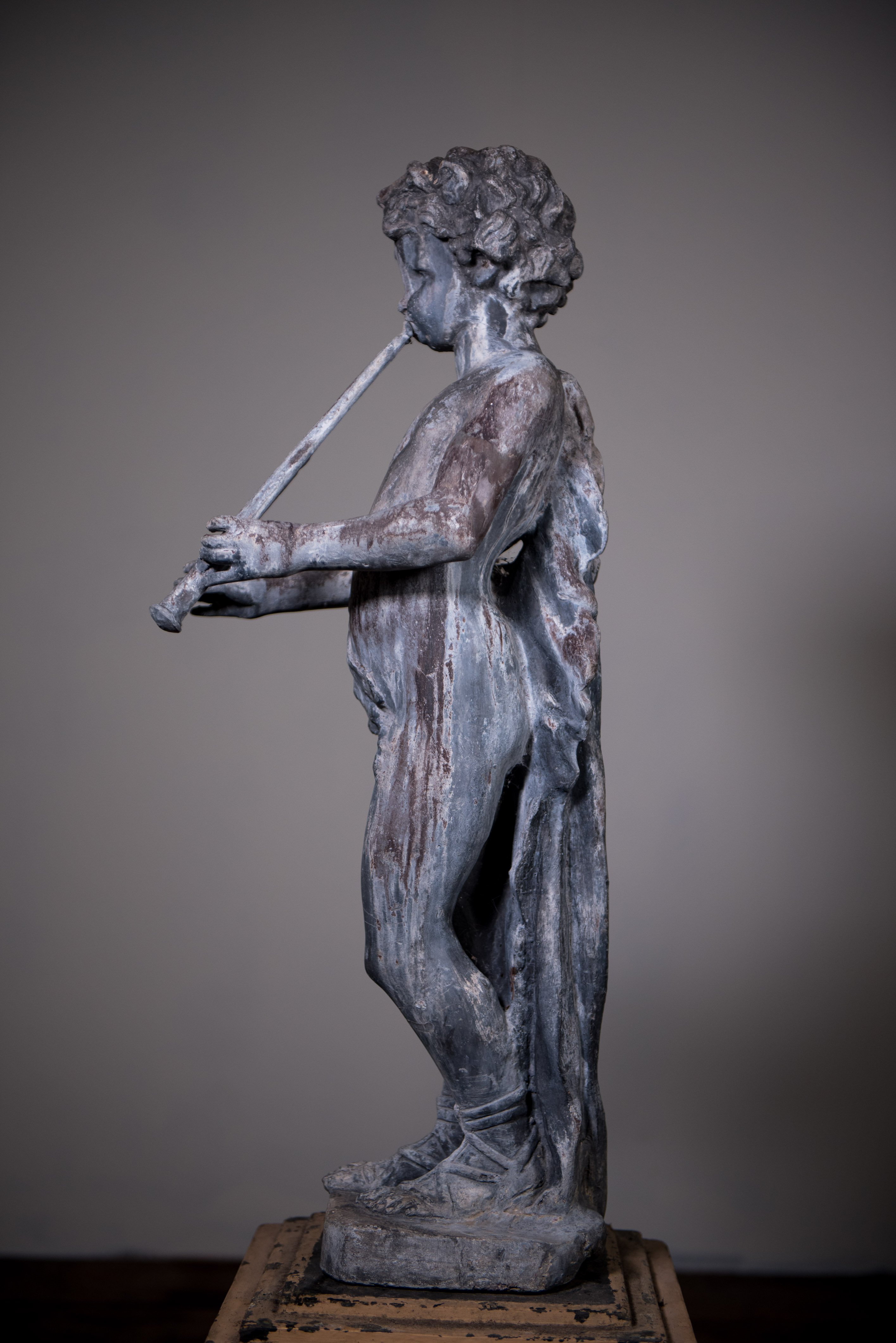 Antique Lead Piping Boy image 13