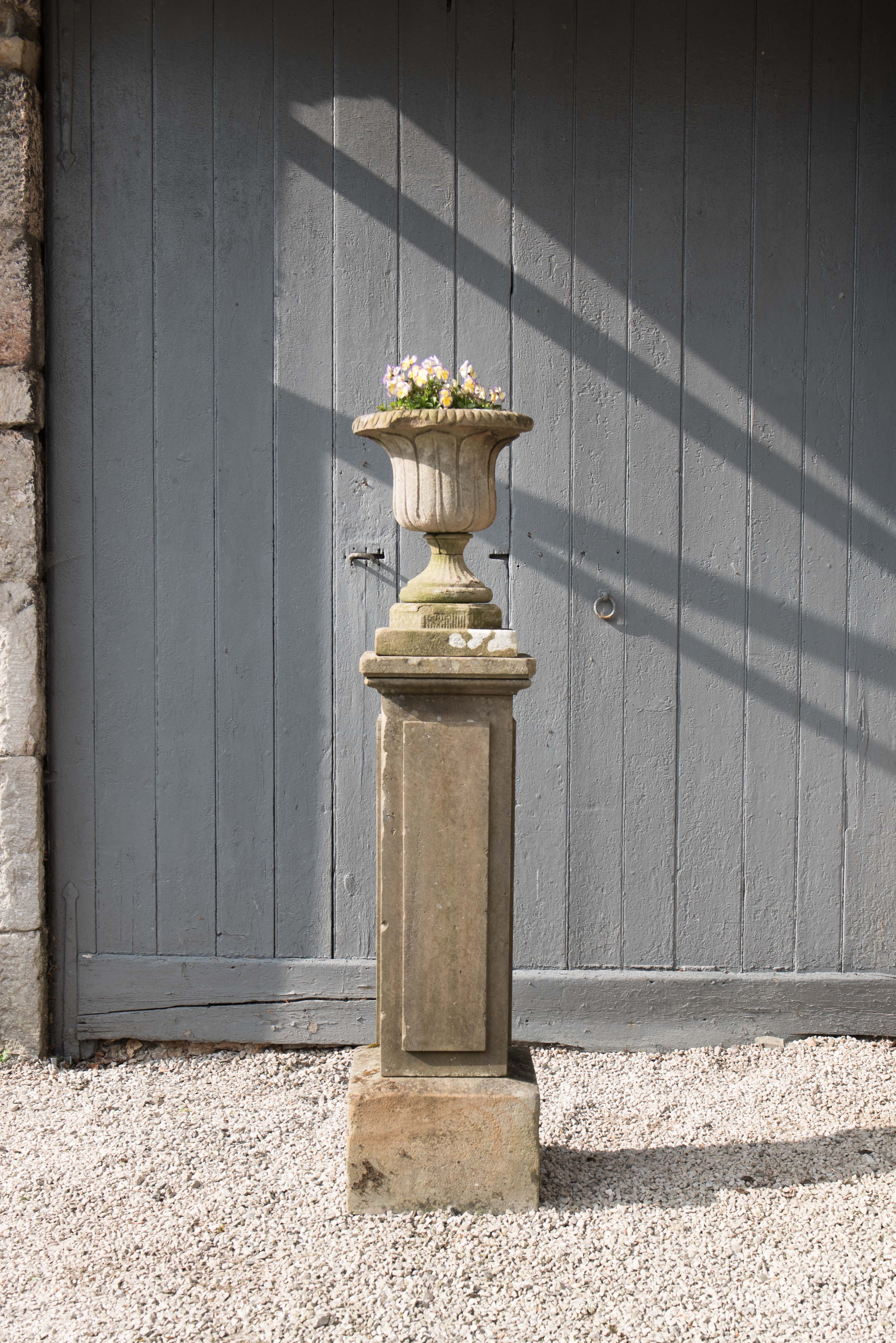 A Fabulous Carved Stone Column