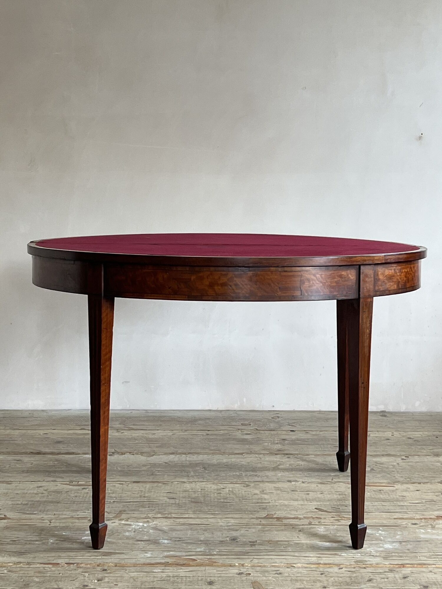 18thC Demi Lune Card Table image 9