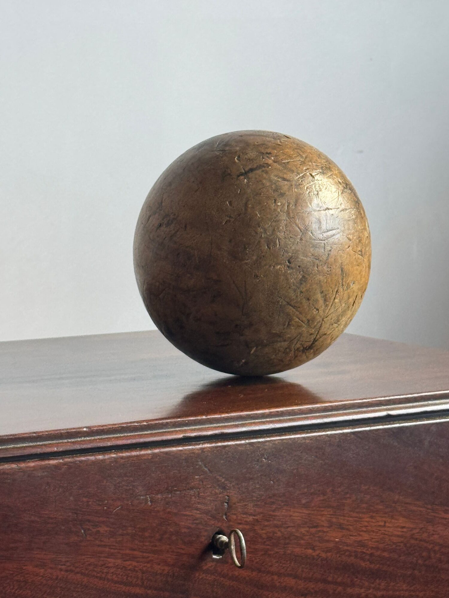 19thC Treen Bowling Ball image 3