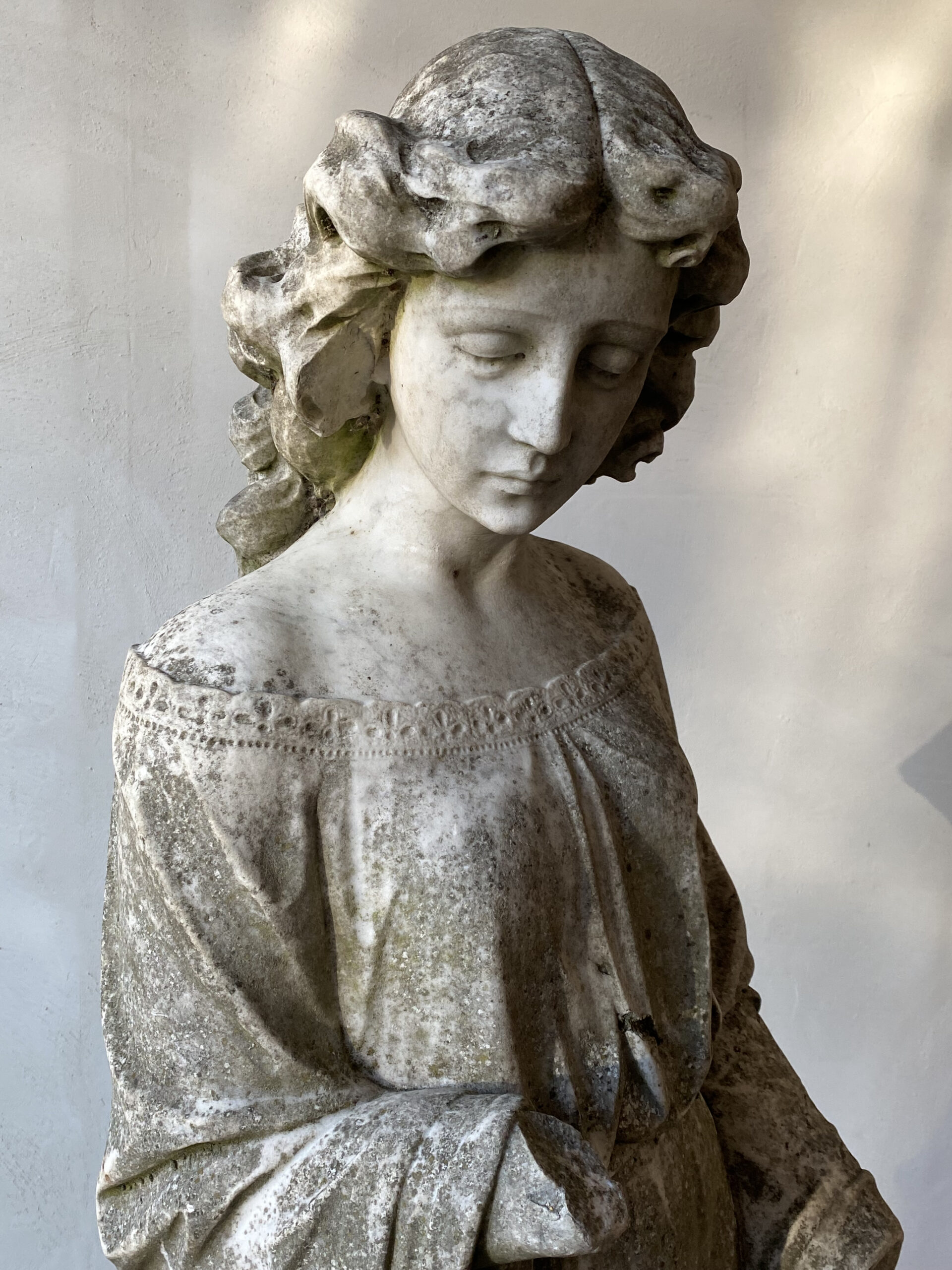 19thC Statuary Marble Figure image 5
