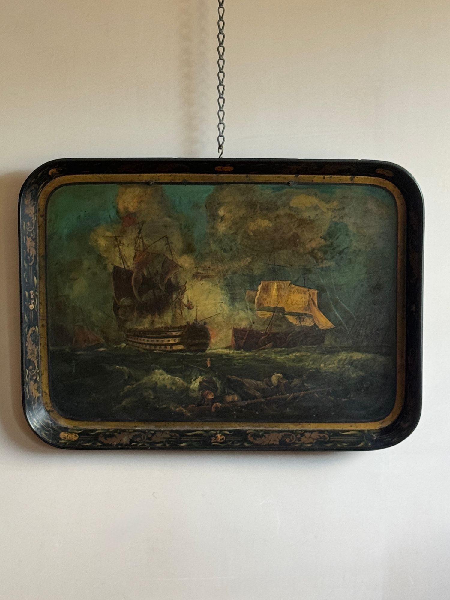 Regency Japanned Papier-mâché Tray
