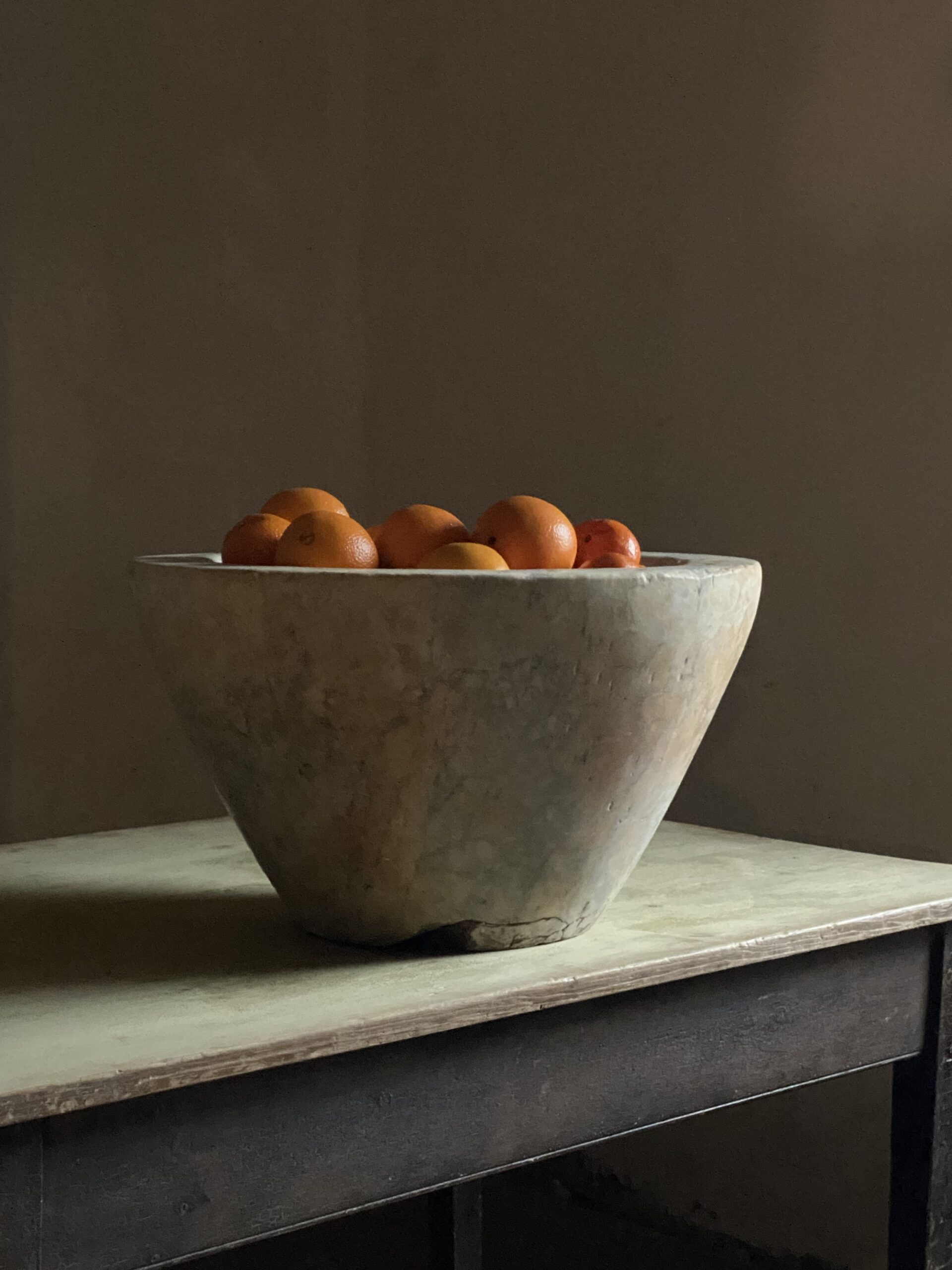 Large English 18thC Marble Mortar image 11