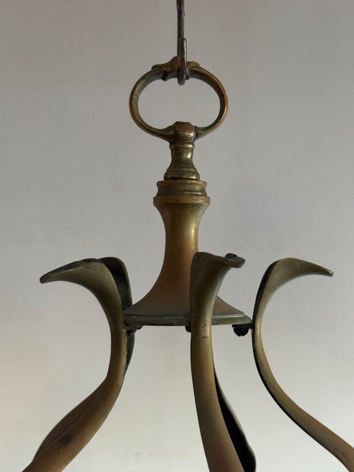 19thC Brass Hall Lantern image 5