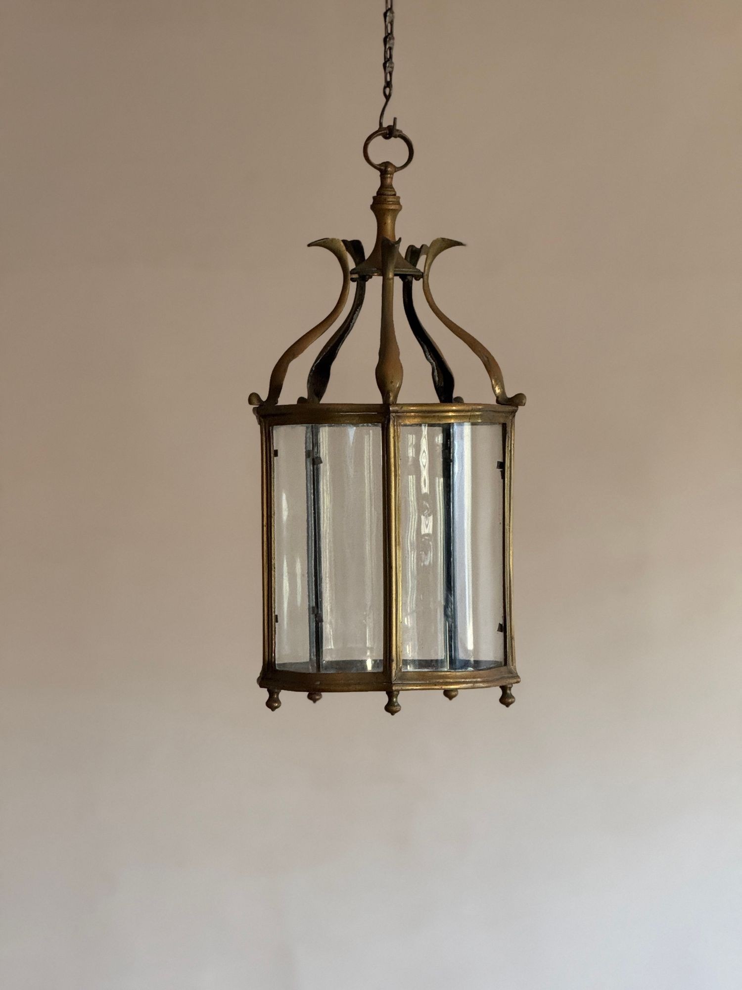 19thC Brass Hall Lantern image 7