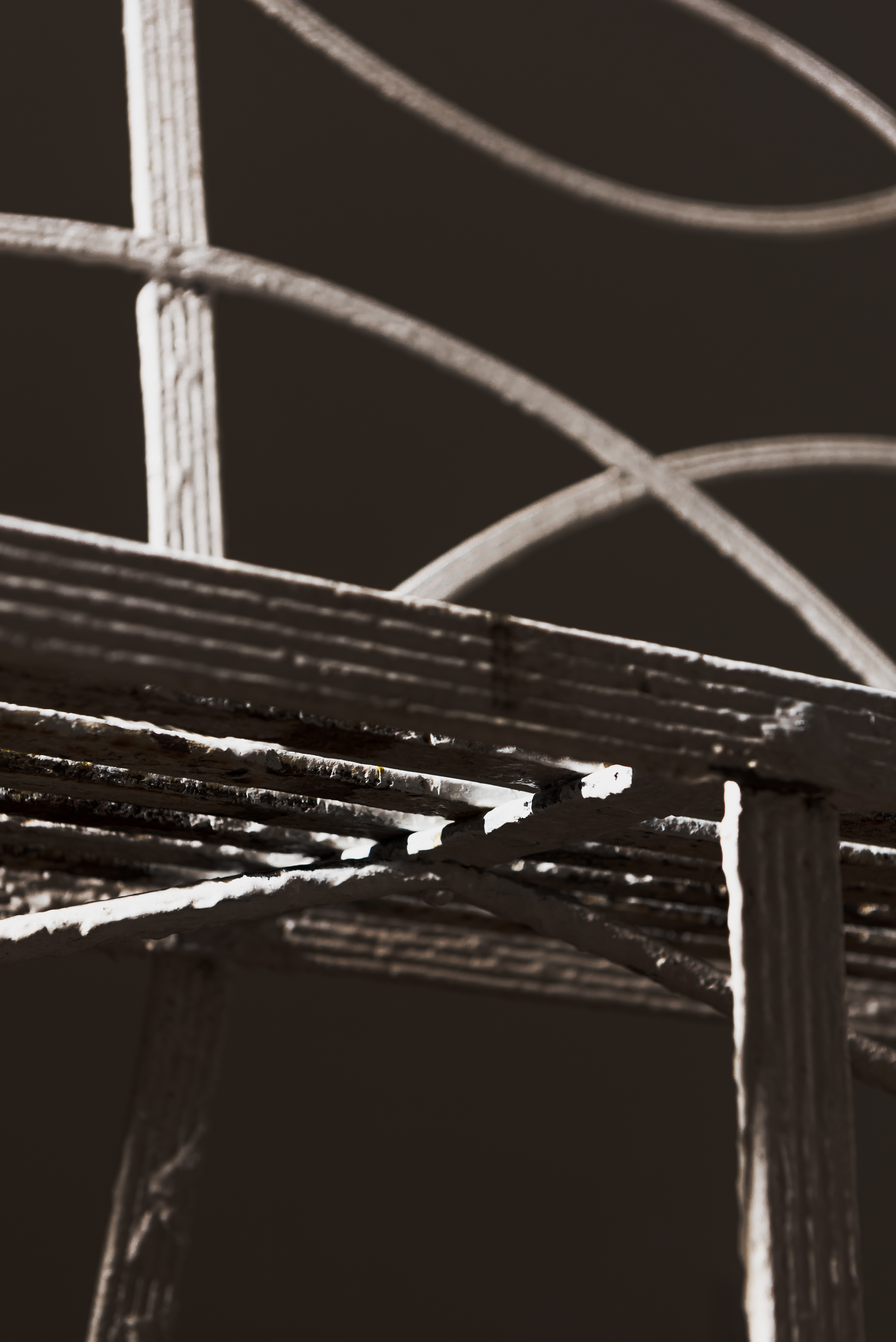 Regency Reeded Wrought Iron Garden Seat image 11
