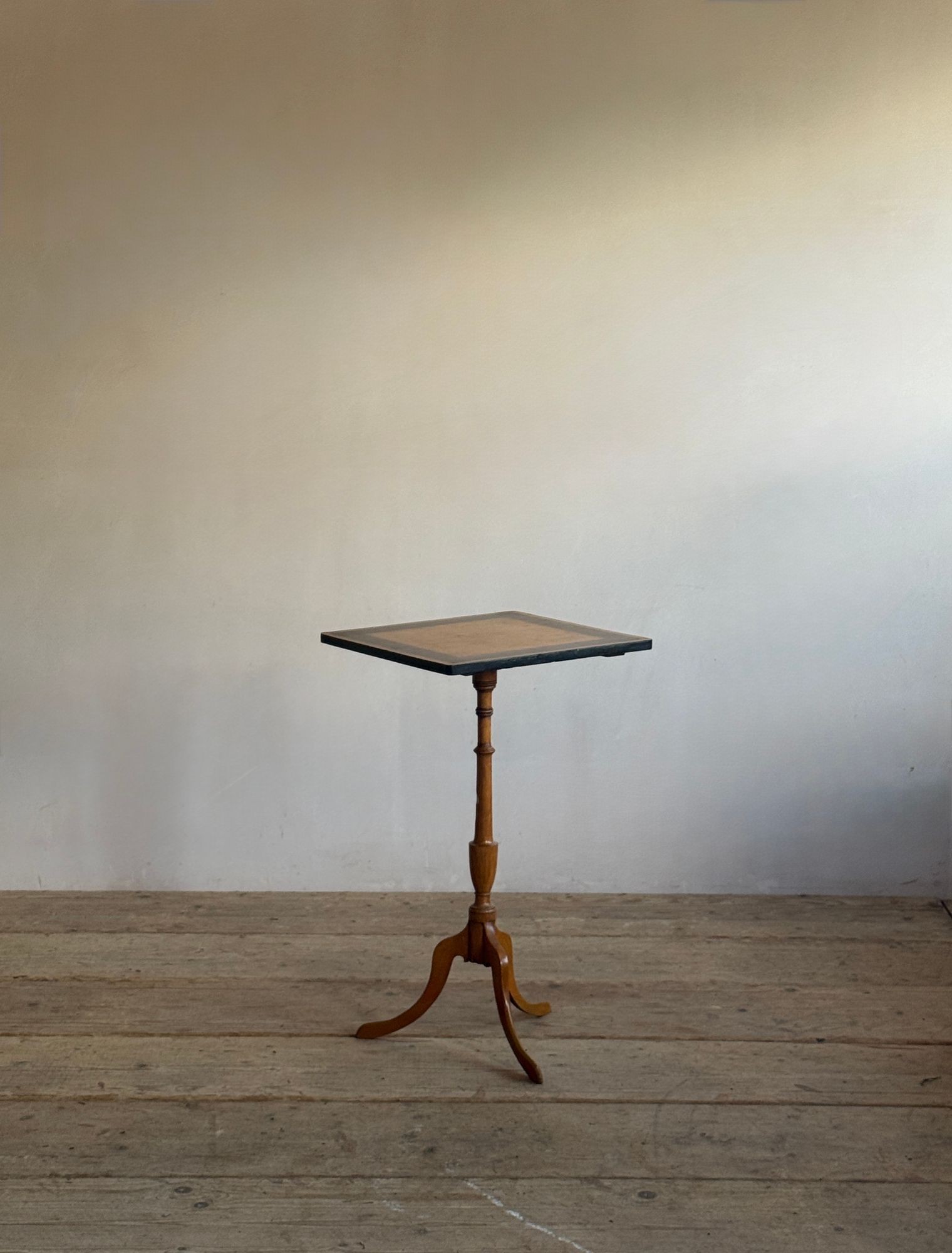 Penwork decorated tripod table