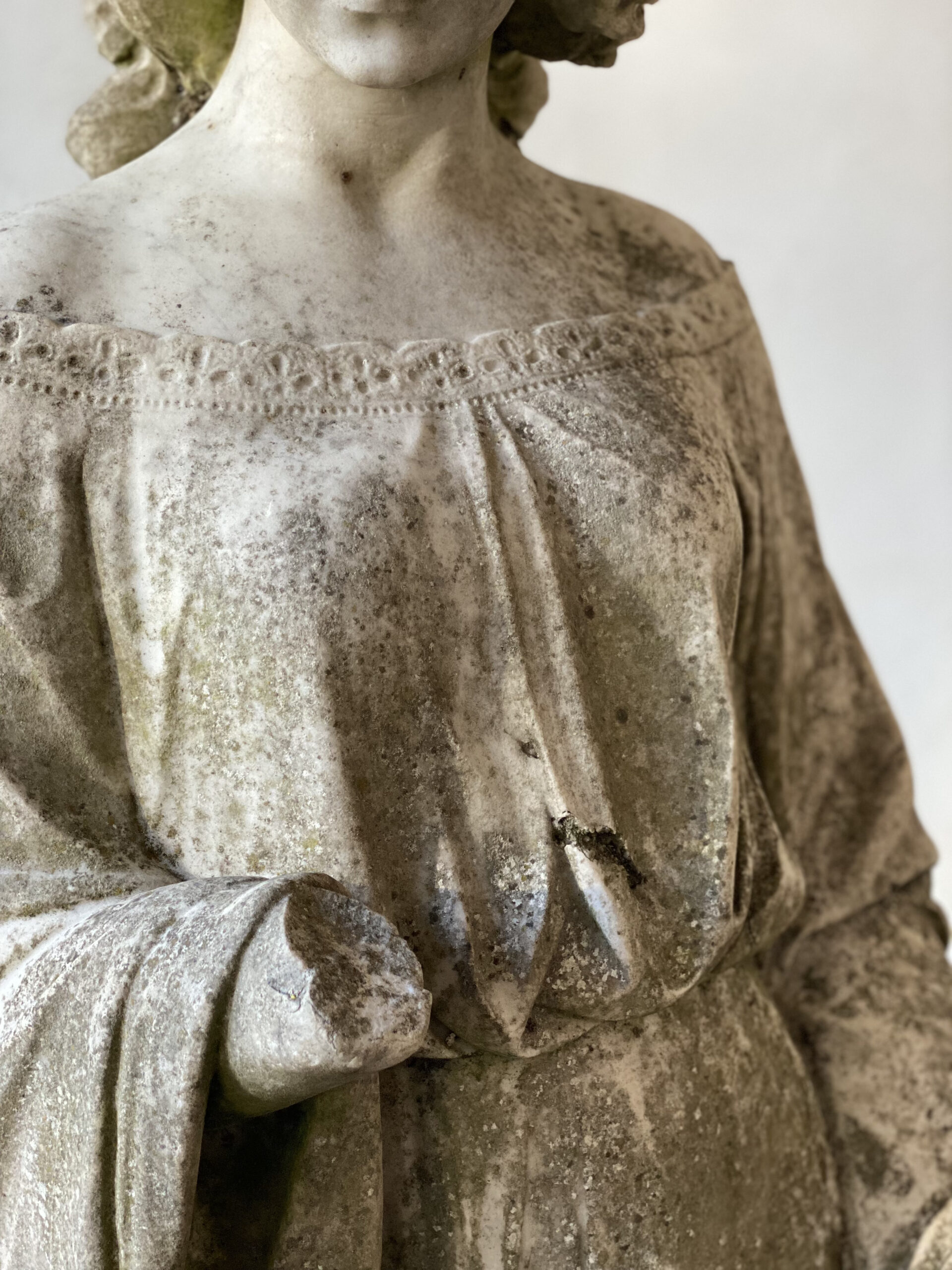 19thC Statuary Marble Figure image 3