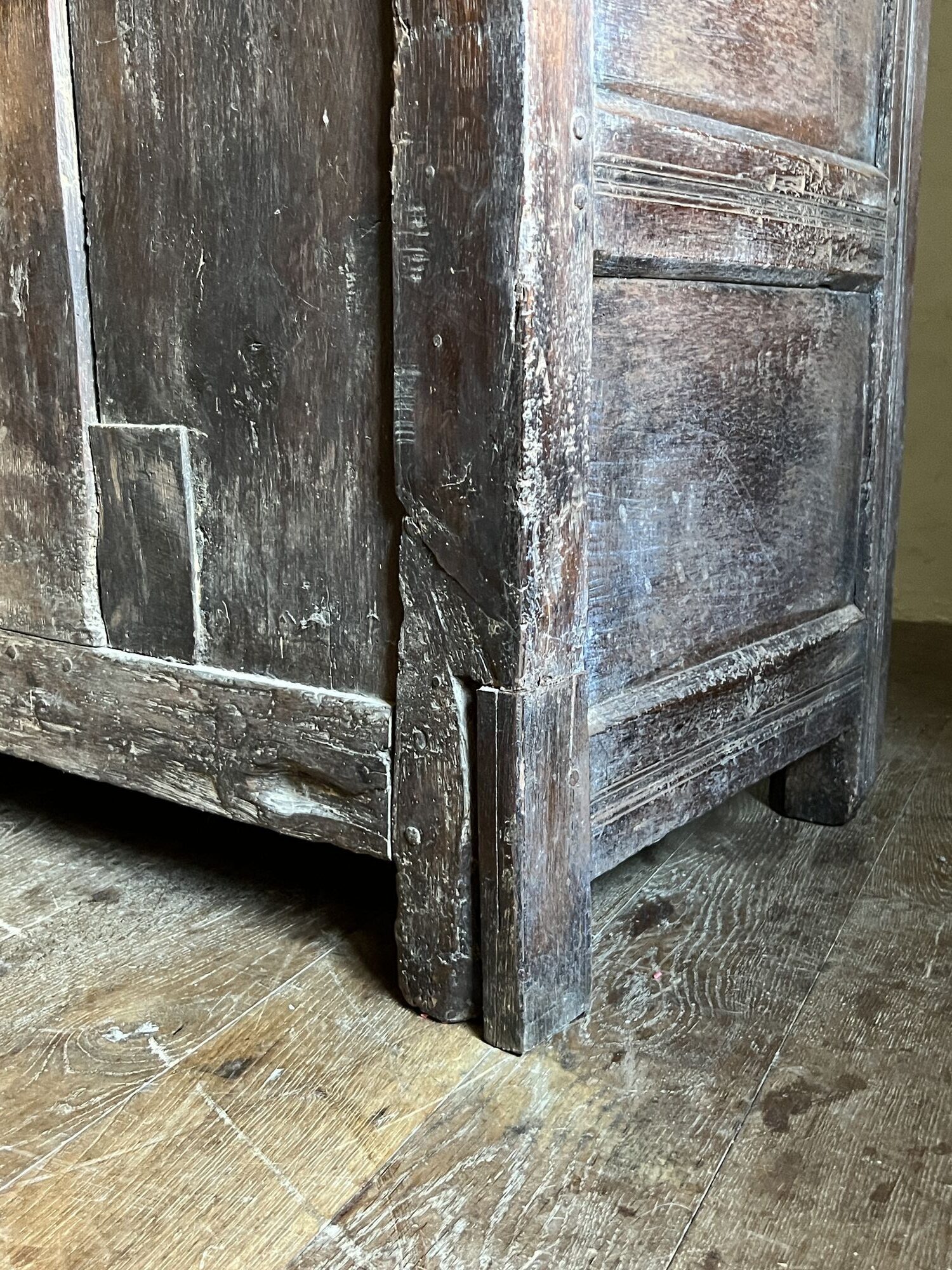 17thC Oak Press or Court Cupboard image 12
