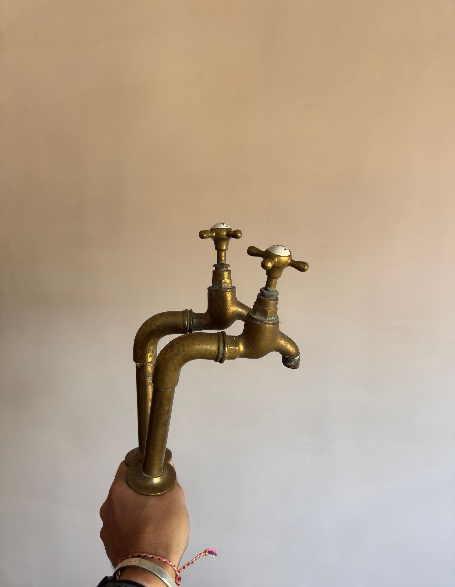Brass bib taps on standpipe image 6