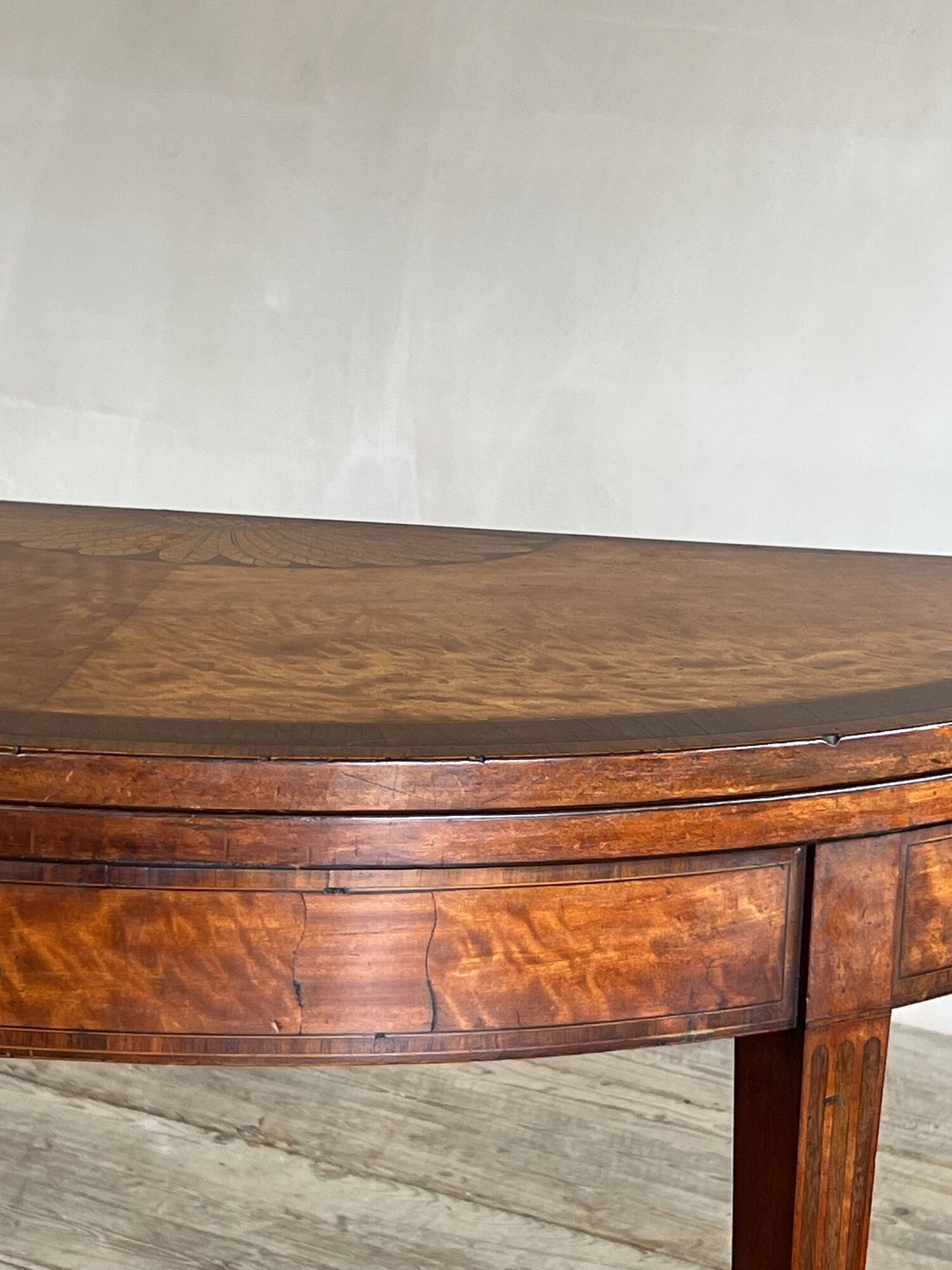 18thC Demi Lune Card Table image 7