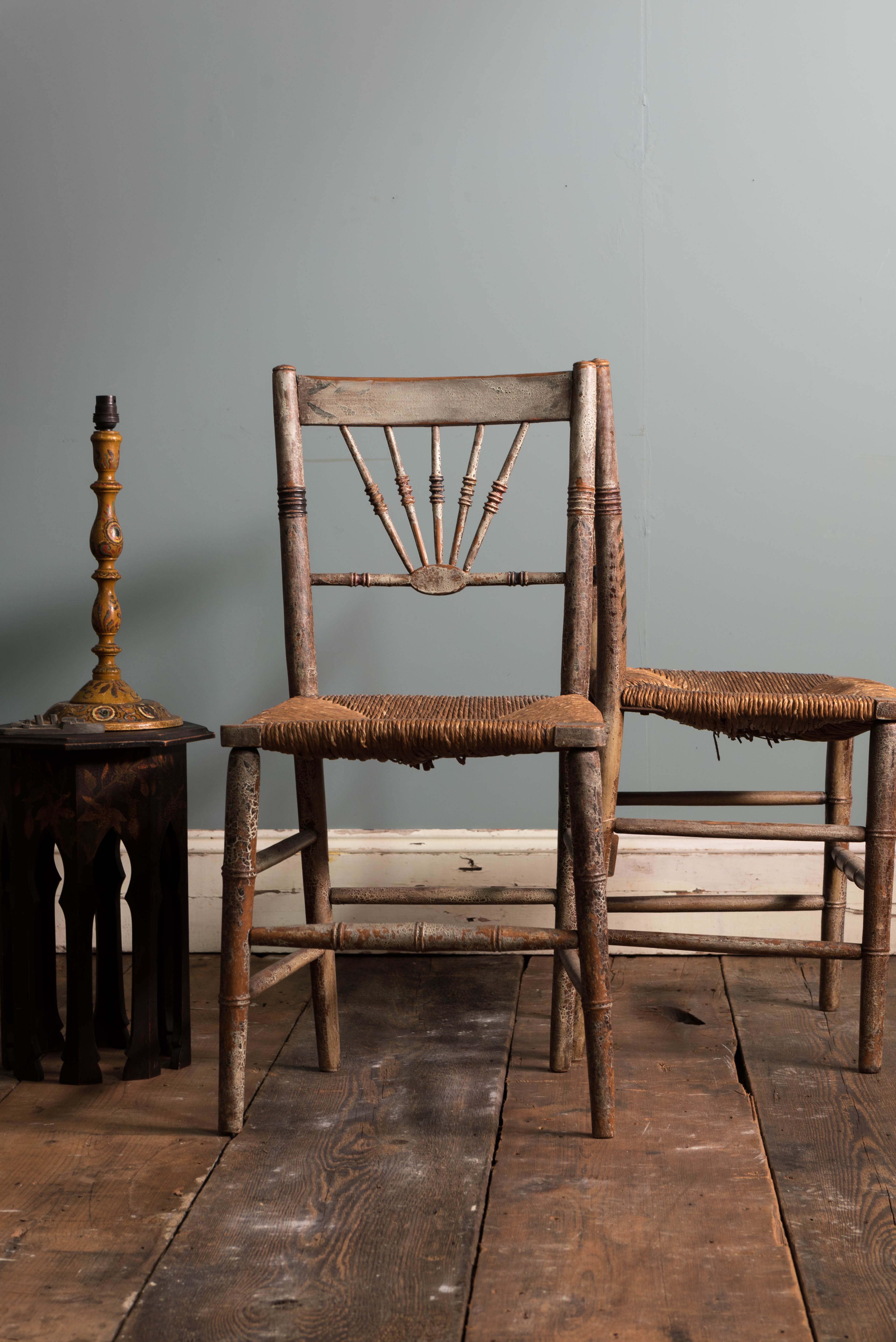 A Pair of Painted Chairs