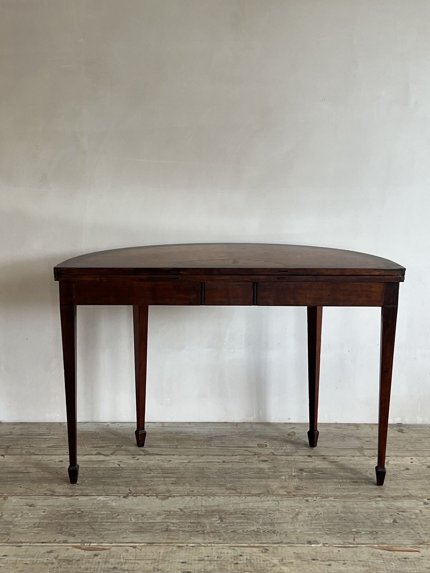 18thC Demi Lune Card Table image 3