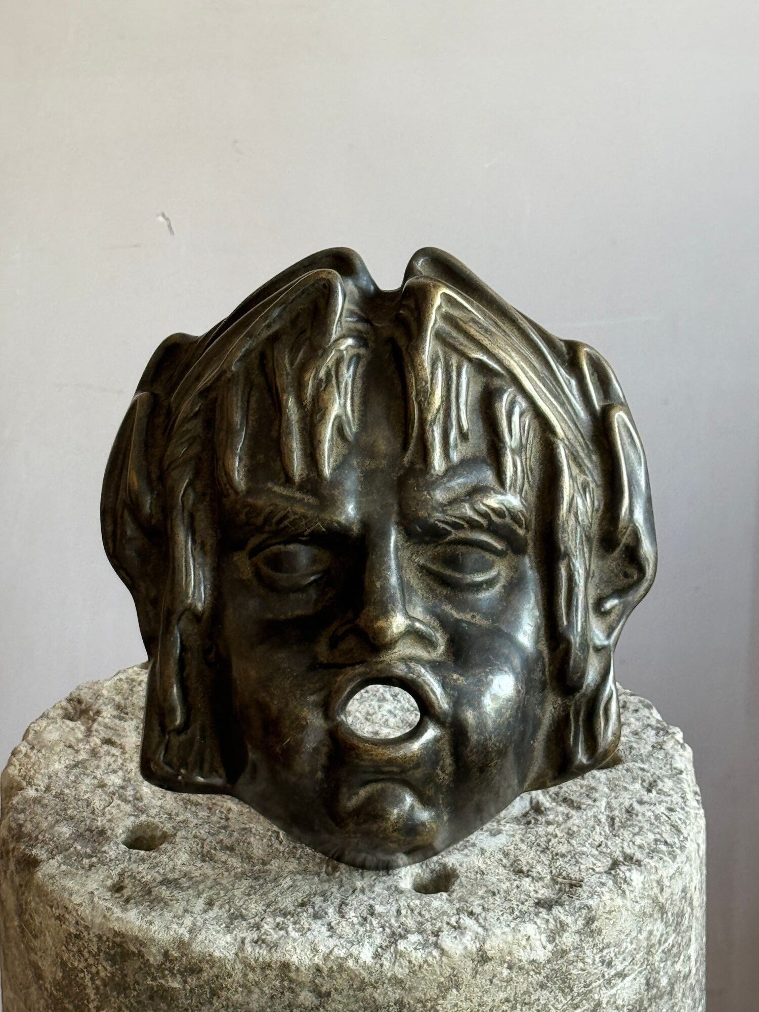 A Bronze Satyr Fountain Mask image 3