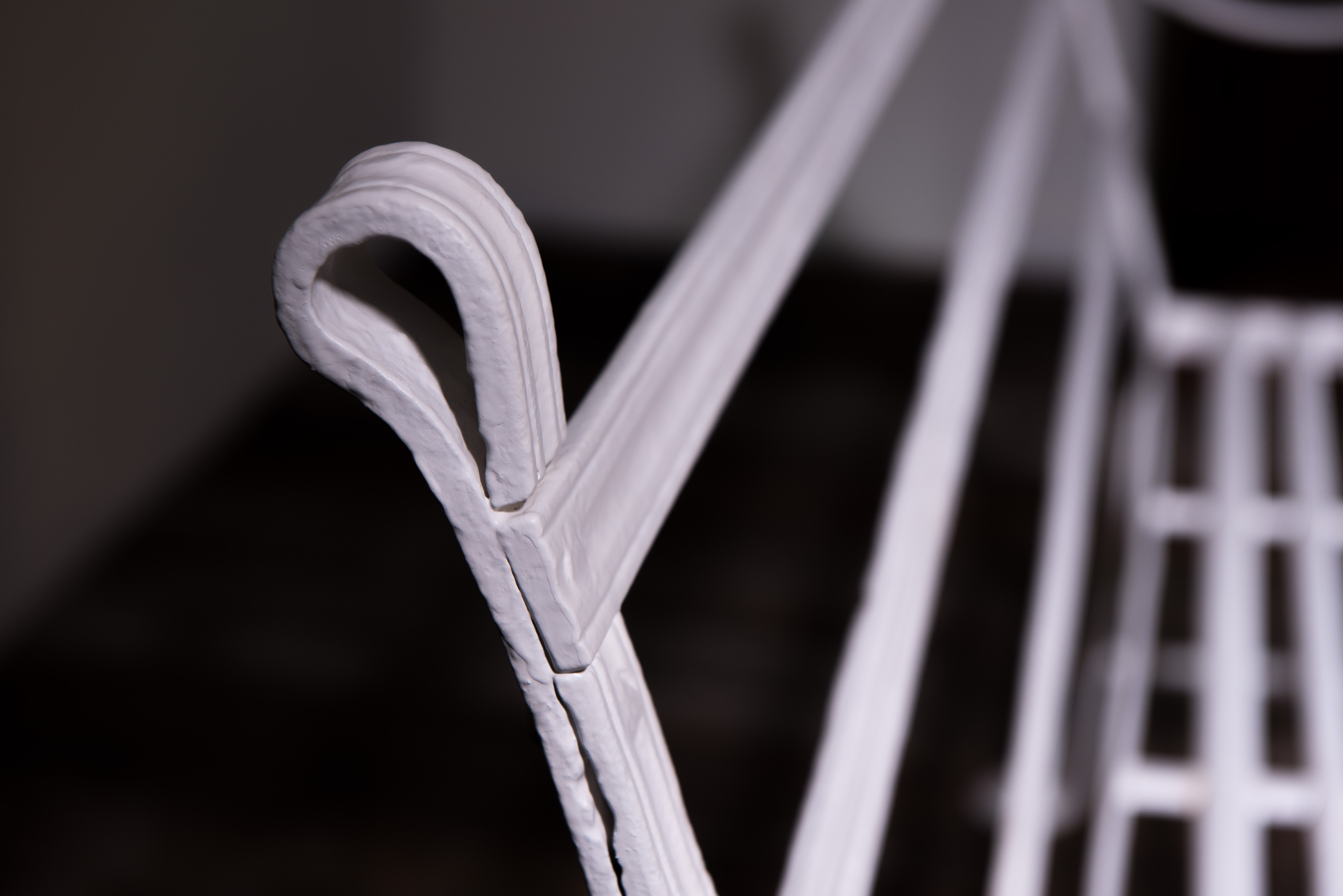 Regency Reeded Wrought Iron Garden Bench image 4