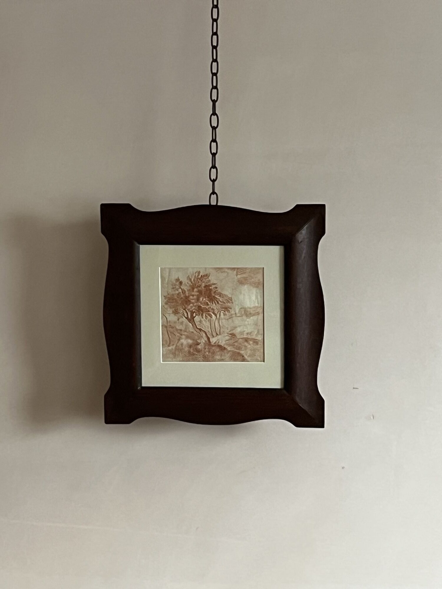 Framed Sanguine Landscape drawing image 5