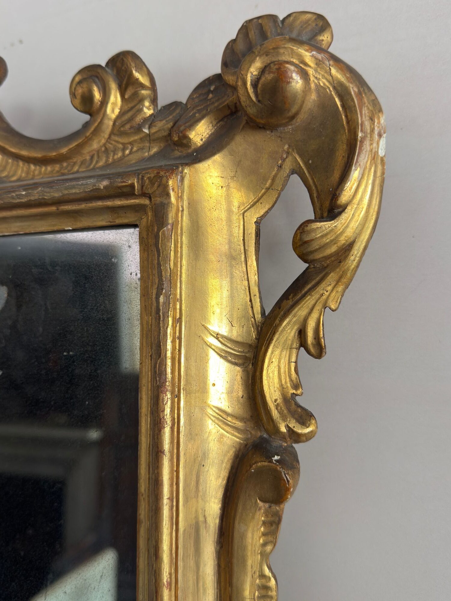 A pair of 18thC Giltwood Mirrors image 6