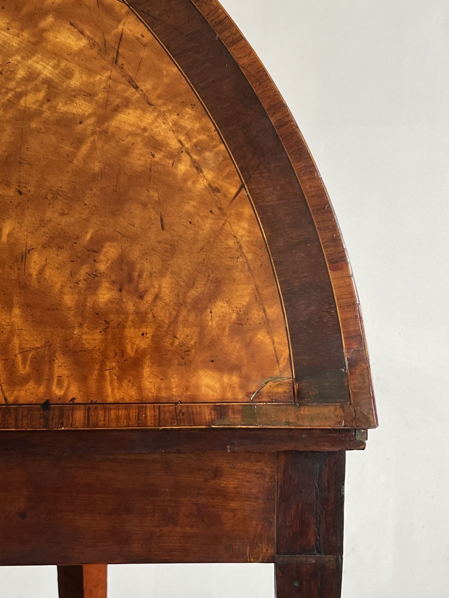 18thC Demi Lune Card Table image 6