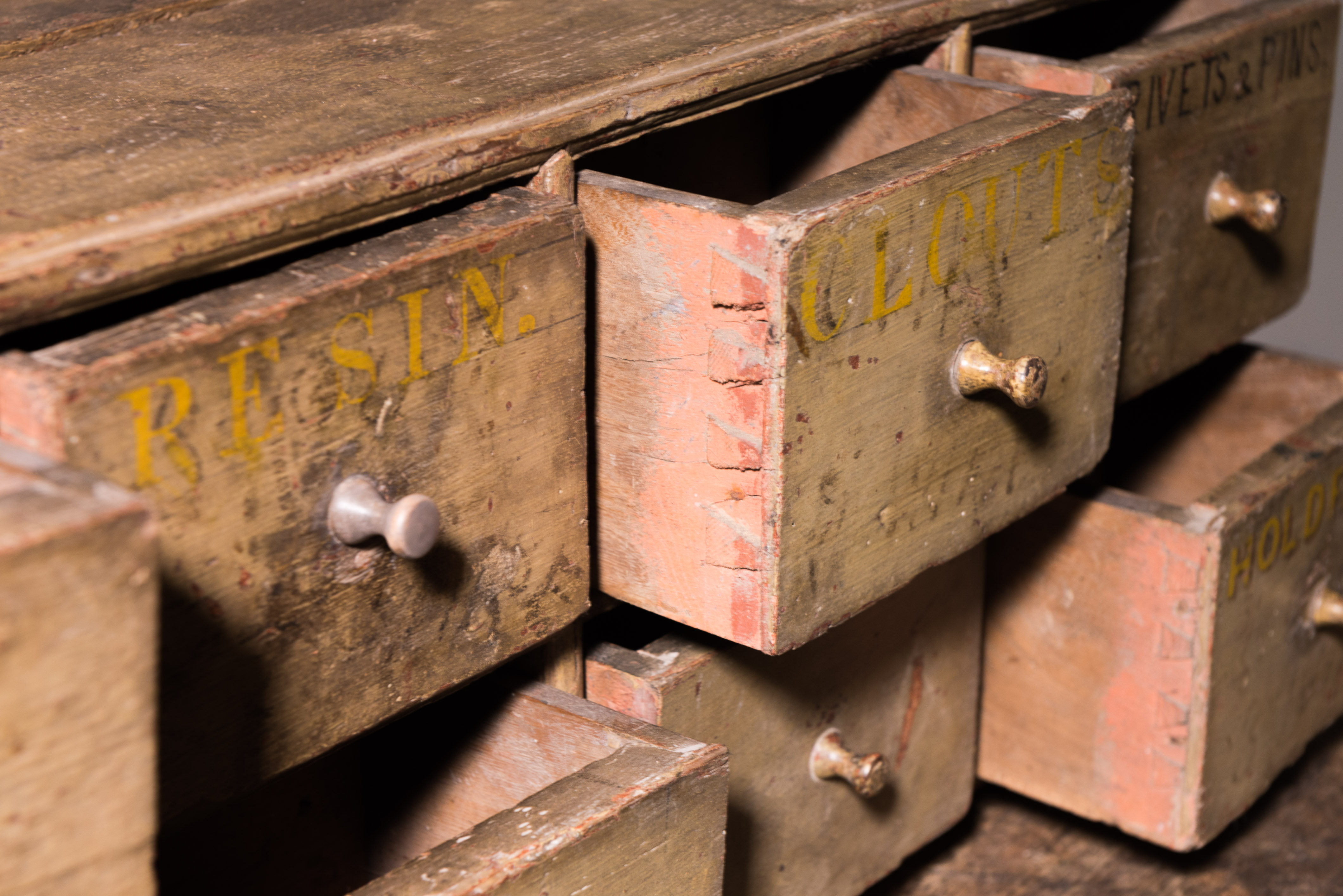 Antique Bank of Drawers image 4
