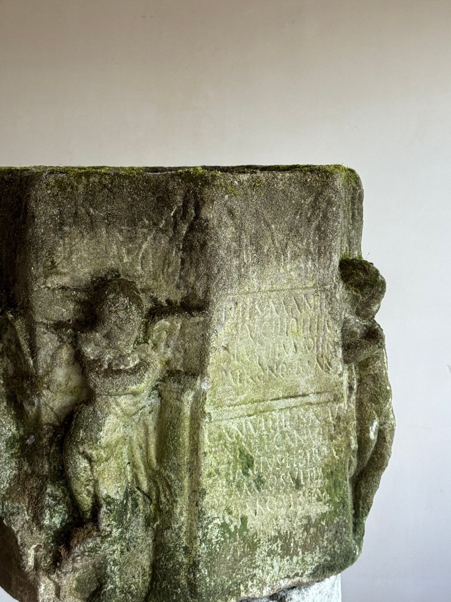 A cast stone Roman funerary altar image 4