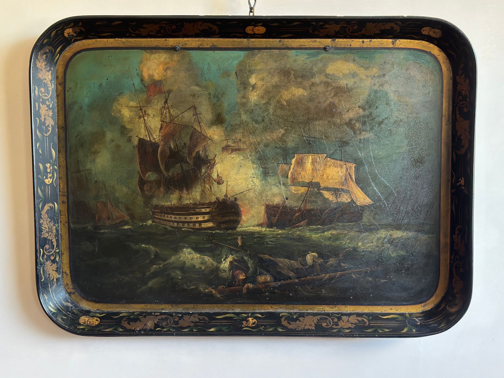 Regency Japanned Papier-mâché Tray image 11